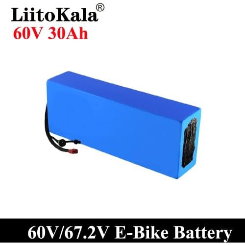 LiitoKala E-bike battery 60V 20ah 25ah 30ah 15ah 12ah li-ion battery pack bike conversion kit bafang BMS High power protection