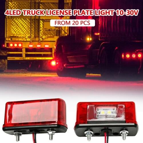 12/24V Car LED License Number Plate Light Lamp Universal Led License Plate Car Truck Trailer Lorry Rear Tail Lamp Accessory