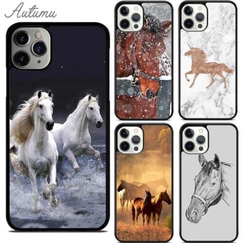 Horse Pony Pattern 2020 Phone Case for iPhone 11 12 Pro Max mini X XR XS SE 2020 5 6S 7 8 Plus Samsung Galaxy S9 S10 Cover shell