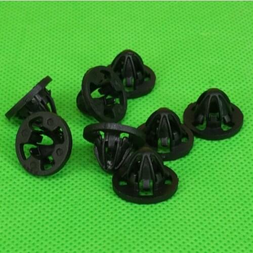 CITALL 8pcs Black Plastic Tail Light Lamp Retainer Fastener Clip 68084593 Fit For Dodge Ram 1500 2500 3500 Series 2007 2008