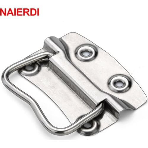 NAIERDI-J203 Cabinet Handle Wooden Case Knobs Tool Boxes Stainless Steel Handles Kitchen Drawer Pull For Furniture Hardware
