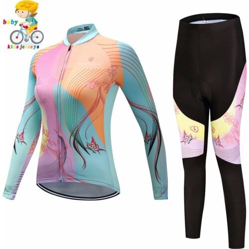 Baby long-sleeved suit womens bicycle clothing fashion casual skirt-style bicycle riding clothes female breathable quick-drying