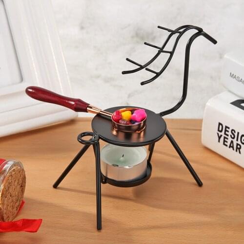 DIY Mental Furnace Tool Beads Sticks Warmer Retro Sealing Wax Handmade Scrapbooking Photo Melting Glue Stove Pot Crafts