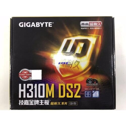 For Gigabyte GA-H310M-DS2 LGA1151 DDR4 PCI-E3.0 SATA3 USB3.0 Support i3 8100 i5 8500