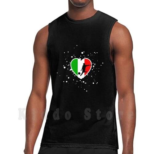 Italy Football Tank Tops Vest Sleeveless Soccer Footballer Football Team Football Game European Mr Football