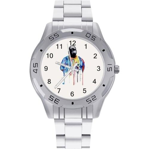 Notorious Big Quartz Watch Upwrist Vintage Wrist Watch Stainless Teens Spring Photo Wristwatch