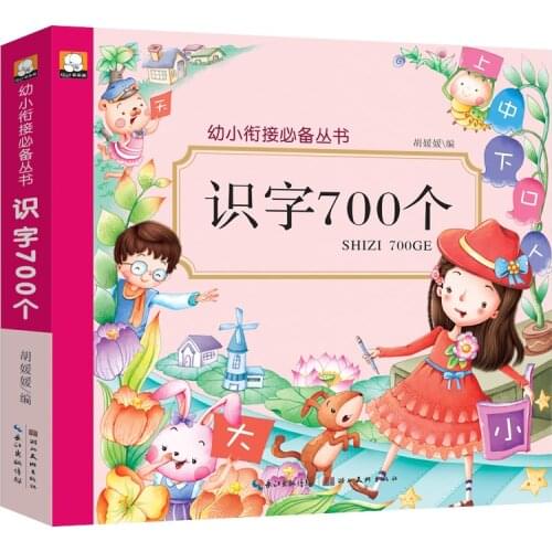 Chinese 700 Characters Book Including Pin Yin , Common Words/ Picture for Chinese Starter Learners,Chinese Book for Kids Libros