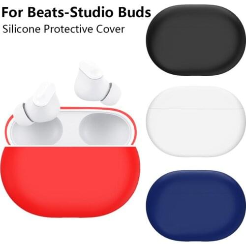 Soft Silicone Cases For Beats-Studio Buds Protective Case Bluetooth-compatible Wireless Earphone Cover For Charging Box Bags