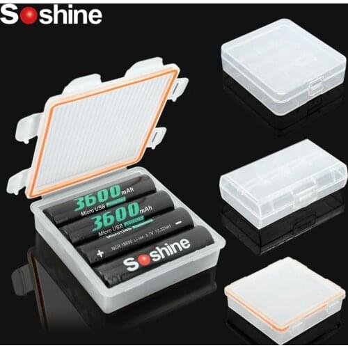 Organizer Box Case Soshine 8 Kinds Hard Elistooop Plastic Case Container Bag Case Holder Storage Box Cover for 18650 Battery Box