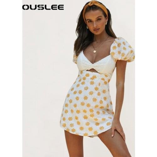 OUSLEE Summer Dresses With Sleeves