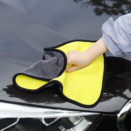 30x60CM Car Wash Microfiber Towel Auto Wiping Rags Car Cleaning Drying Cloth Super Thick And Soft Absorbent Home Cleaning Towels