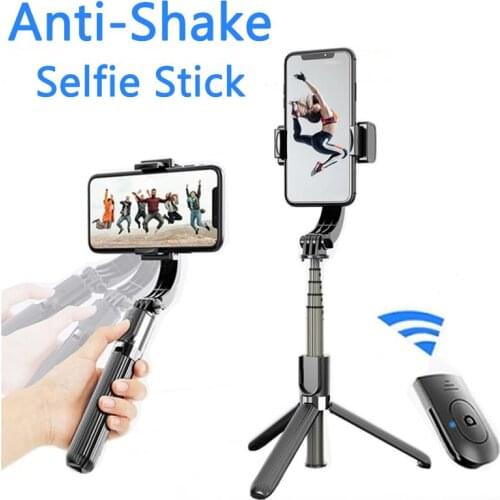 Anti-Shake Selfie Stick Tripod Handheld Gimbal Stabilizer Bluetooth Remote Control for Iphone Samsung Xiaomi Smartphone Tripode