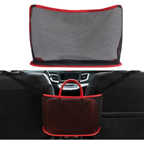 Car Seat Crevice Storage Bag Mesh Net Trash Pocket Handbag Holder Auto Organizer Off Road 4x4 Automobile Accessories Interior