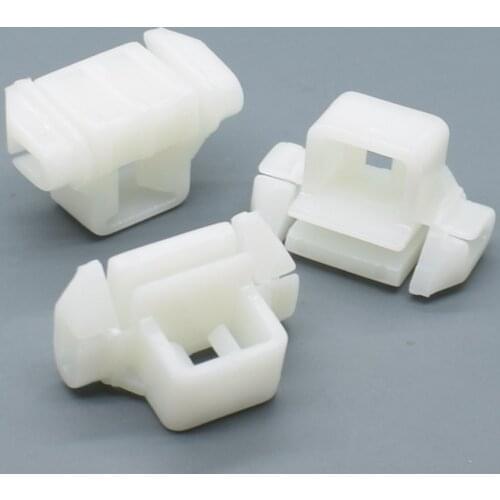 Shhworldsea 100PCS Door Shield Moulding Clip For Mercedes Benz W124 Retainer Fastener Auto Plastic Fastened Car plastic Clip