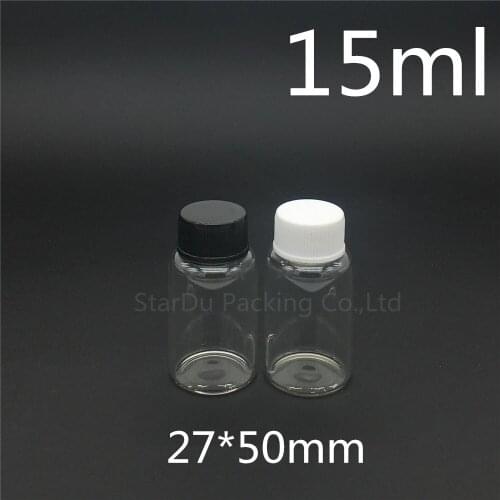 48pcs/lot diameter 27mm 15ml glass bottle Plastic cap for vinegar alcohol, carft/storage candy bottles