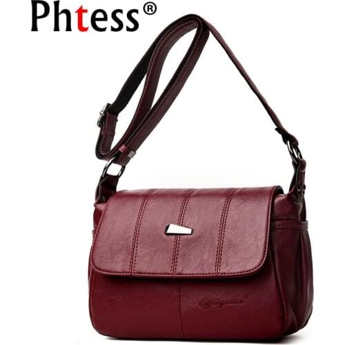 2019 Crossbody Flap Bags For Women Soft Leather Shoulder Bags Female Messenger Bags Vintage Bolsa Feminina Luxury Handbags Sac