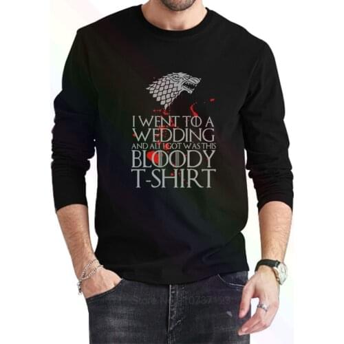 I Went To A Wedding Logo Classic Black T-Shirt 2021 Newest Summer Mens Long Sleeve Popular Tees Shirt Tops Novel Unisex