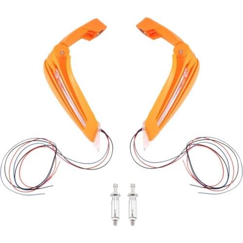 Motorcycle Hand-Guards 7/8inch 22mm with LED Turn Signal Light Motocross Handguard Shield Protectors Universal