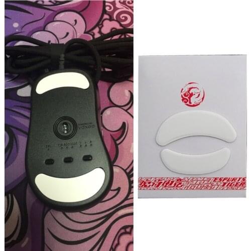 1 set/pack Enhanced Tiger Gaming Mouse Skates Feet For VAXEE ZYGEN NP-01 White Glides Curve Edge Enhanced Version Wholesales
