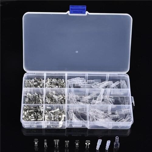 120/180/270Pcs 2.8/4.8/6.3mm Insulated Male Female Wire Connector Electrical Wire Crimp Terminals Spade Connectors Kit