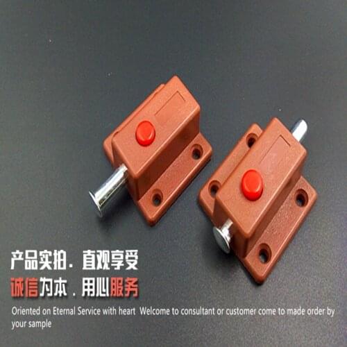 2pcs Plastic + metal spring elastic hidden socket button spring plug