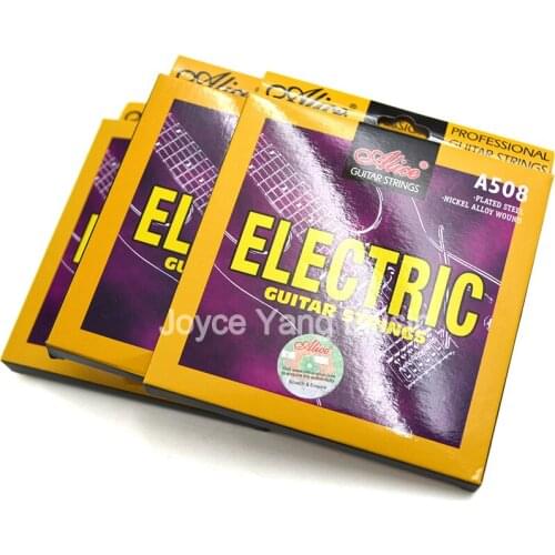 3 Sets of Alice A508-L/SL Electric Guitar Strings 1st-6th Plated Steel&Nickel Alloy Wound Strings Free Shipping