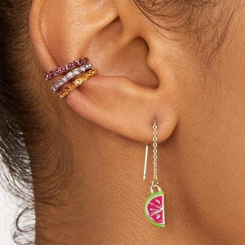 6 Pcs/pack Trendy Clips On Ears Hoops Without Piercing No Ear Hole Earrings Fake Piercing Ear Cuff Earing Earcuff Jewelry Gifts