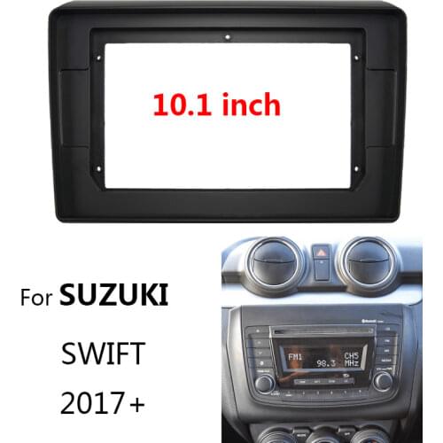 9 inch Car Radio Dashboard Fascia For SUZUKI Swift 2017+ Stereo ABS Plastic Panel Mounting Bezel Faceplate Frame Dash Kit 2 Din