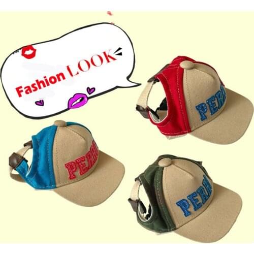 AHUAPET Dogs Hat Summer Dog Helmet Dog Cap Pet Hat Handsome Dog Cap Leisure Travel Sunshade Puppy Outdoor Sports Sunbonnet E