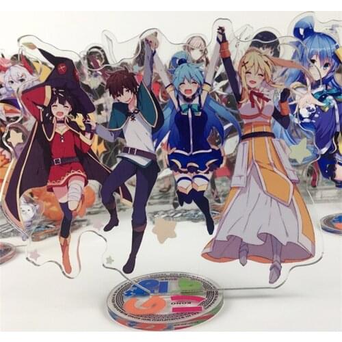 Anime KonoSuba: God’s Blessing on this Wonderful World! Megumin Aqua Darkness Cosplay Acrylic Stand Figure Model Decor Xmas Gift