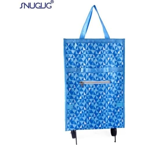 Big Shopping Bag Womens Portable Pull Cart Shopping Bags For Organizer Folding Buy Vegetables Trolley Bags On Wheels The Market