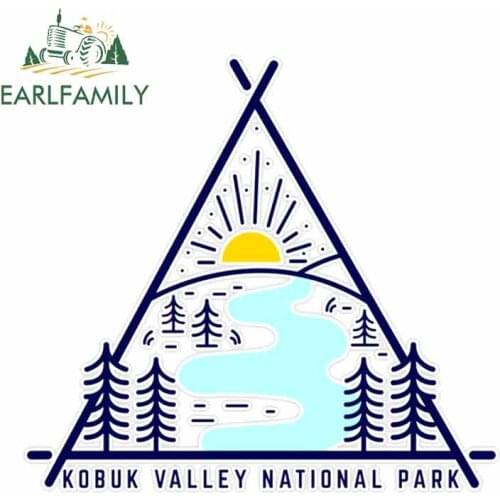 EARLFAMILY 13cm x 11.8cm For Kubuk Valley National Park Suitable For VAN RV SUV Car Decals Occlusion Scratch Graffiti Sticker