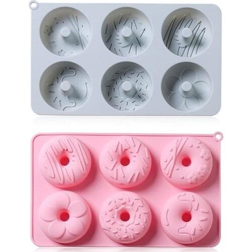 Pattern Donut Mould Household Complementary Food Steamed Cake Mold Pastry Chocolate Baking Pan Silicone Baking Tools