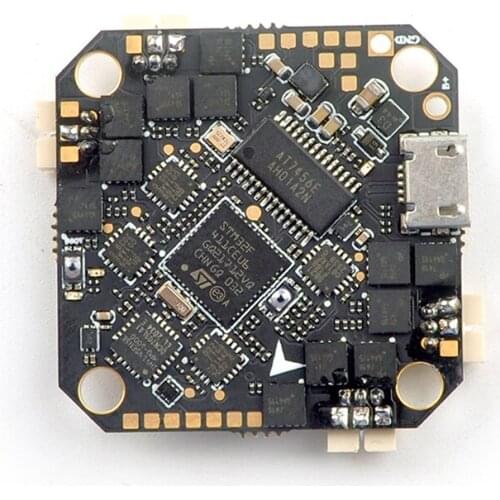 Happymodel CrazyF411 AIO F4 2-4S Flight Controller with Frsky Receiver & Built-in 20A BL_S ESC for Toothpick RC FPV Racing Drone