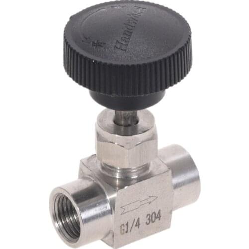 Stainless Steel S304 Needle Valve Tube OD 1/8'' 1/4'' 1/2'' Internal Thread For Water Gas Oil