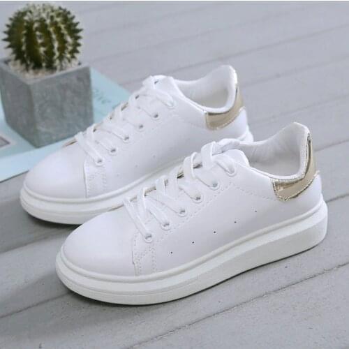 Women Shoes Spring Summer White Casual Shoes Women Sneakers Soft Leather Shoes Female White Sneakers Female