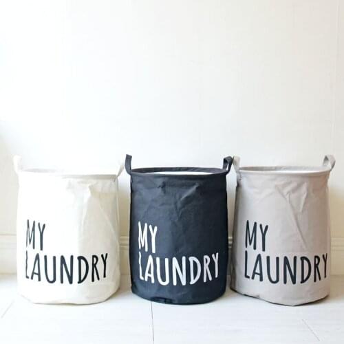 Laundry Storage Basket Organizer Clothing Wardrobe Bathroom Basket Toys Dirty Clothes Folding Storage Portable Household Home