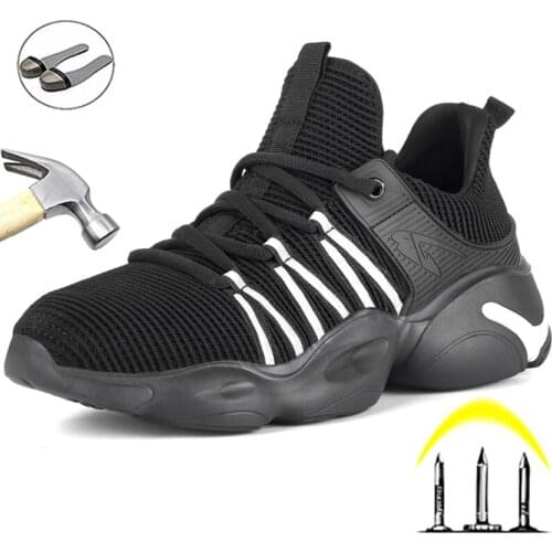 Brand Safety Shoes Men Dropshipping Work Shoes Indestructible Work Sneakers Male Work Shoes Breathable Unisex Security Shoes