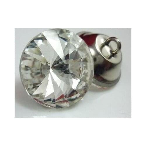 20MM Transparent Glass Button Crystal Upholstery With Caps