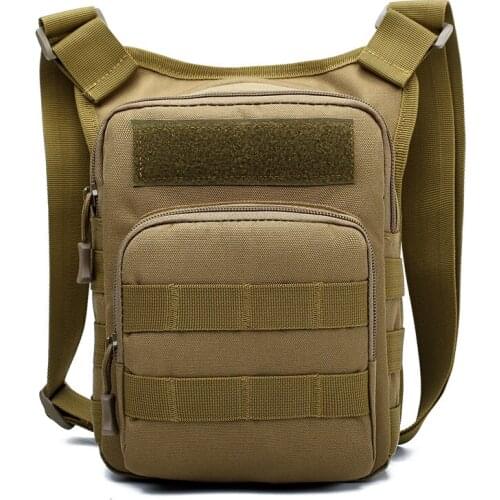 Mens Multifunctional Handbag Shoulder Military Waist Bag Tactical Waterproof Mens Chest Bag Multifunctional Handbag