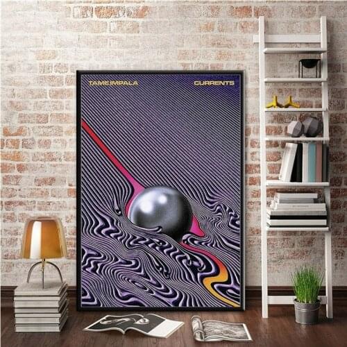 New Psychedelic Abstract Line Art Visual Illusion Posters and Prints Painting Wall Pictures Living Room Home Decoration