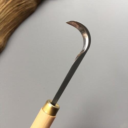 Woodcut Knife Root Carving Tools Jade Bowl Knife Machete Root Carving Knife Handheld Woodcarving Tools