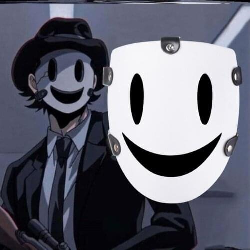 Tenkuu Shinpan High-Rise Invasion Cos Plastic White Mask Halloween Cosplay Props Japanese Sniper Masked Man Half Face Headgear