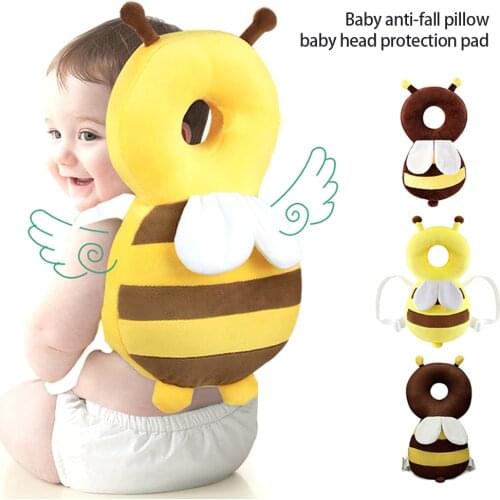 Baby Head Protection Pillow Cartoon Infant -fall Pillow Soft PP Cotton Toddler Children Protective Cushion baby Safe Care