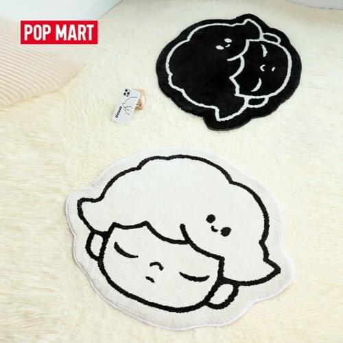 POP MART Dimoo Black and White Kawaii Animal Cotton Cloth Plush Rug Carpet 13mm*10mm Free Shipping