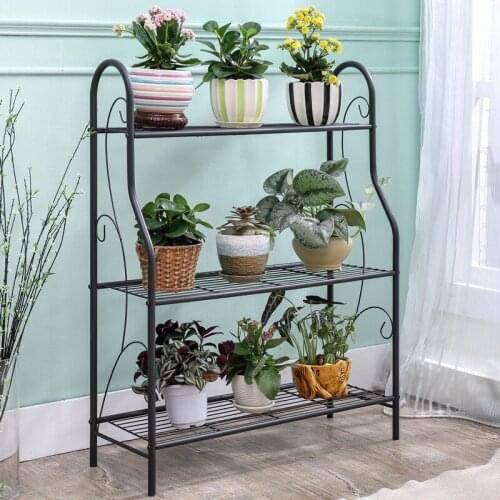 Simple Shoe Rack 3-layer Multi-function Iron Art Simple Modern Economical Assembly Flower Rack