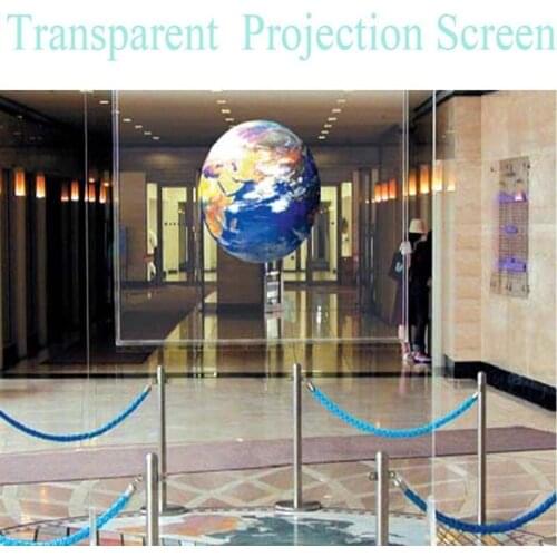 Sunice Fast Shipping Transparent Holographic Rear Projection Film For Shopping Window Airport 1.52 x2 Meters