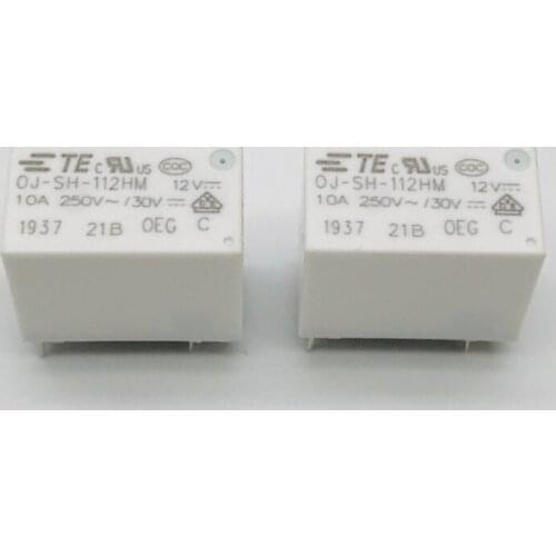 Original OJ-SH-112HM 4pin 10A 250VAC 12VDC relays