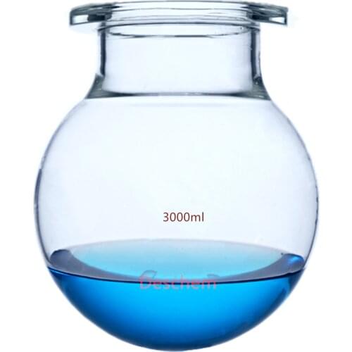 3000ml Glass Reactor Flask Flange OD=150mm 3 Litre Reaction Bottle Lab Glassware