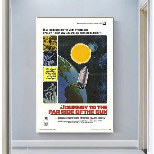 V0540 Journey to the Far Side of the Sun Vintage Classic Movie Wall Silk Cloth HD Poster Art Home Decoration Gift
